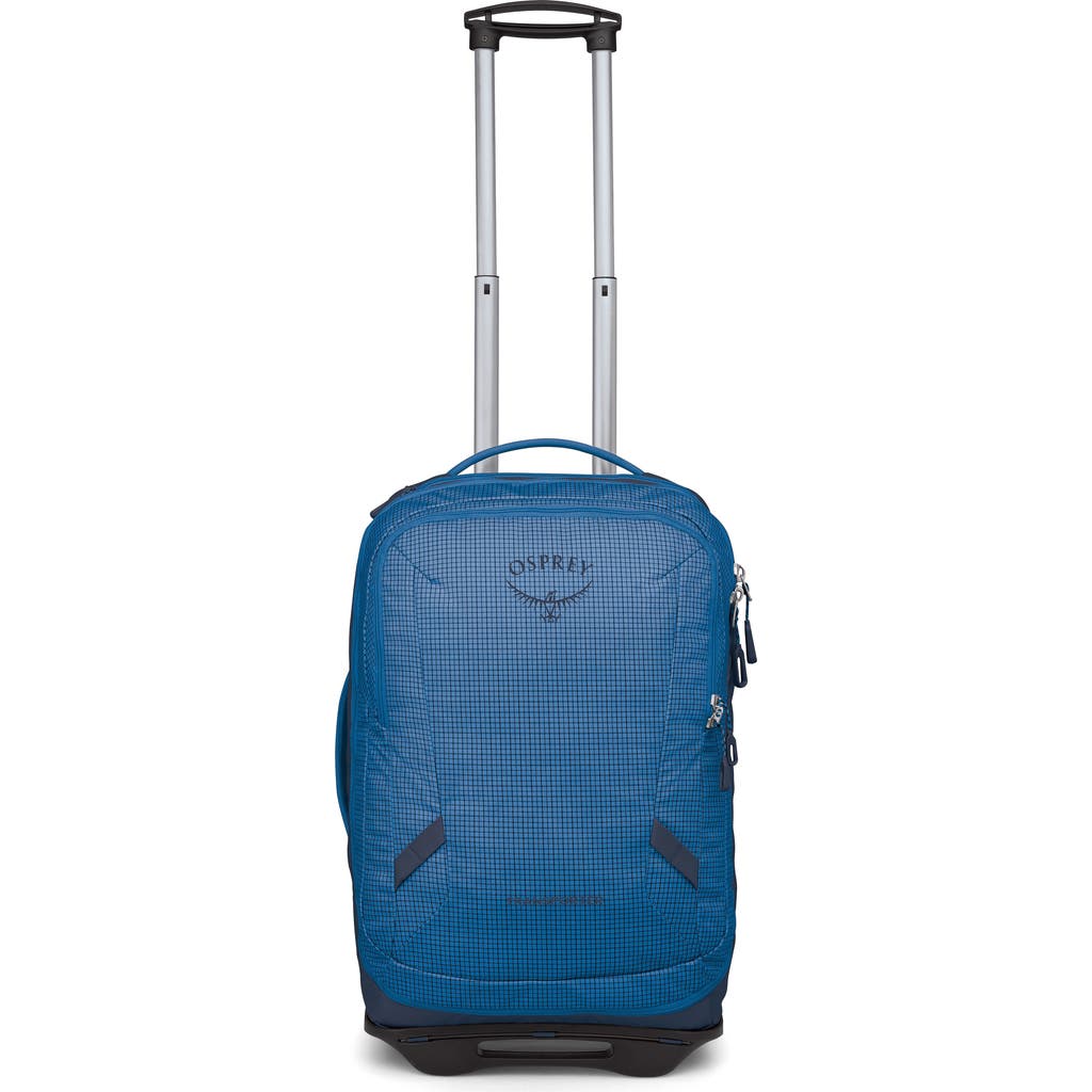Osprey Transporter 38-liter Wheeled Carry-on Luggage In Blue Flame/nocturnal Blue