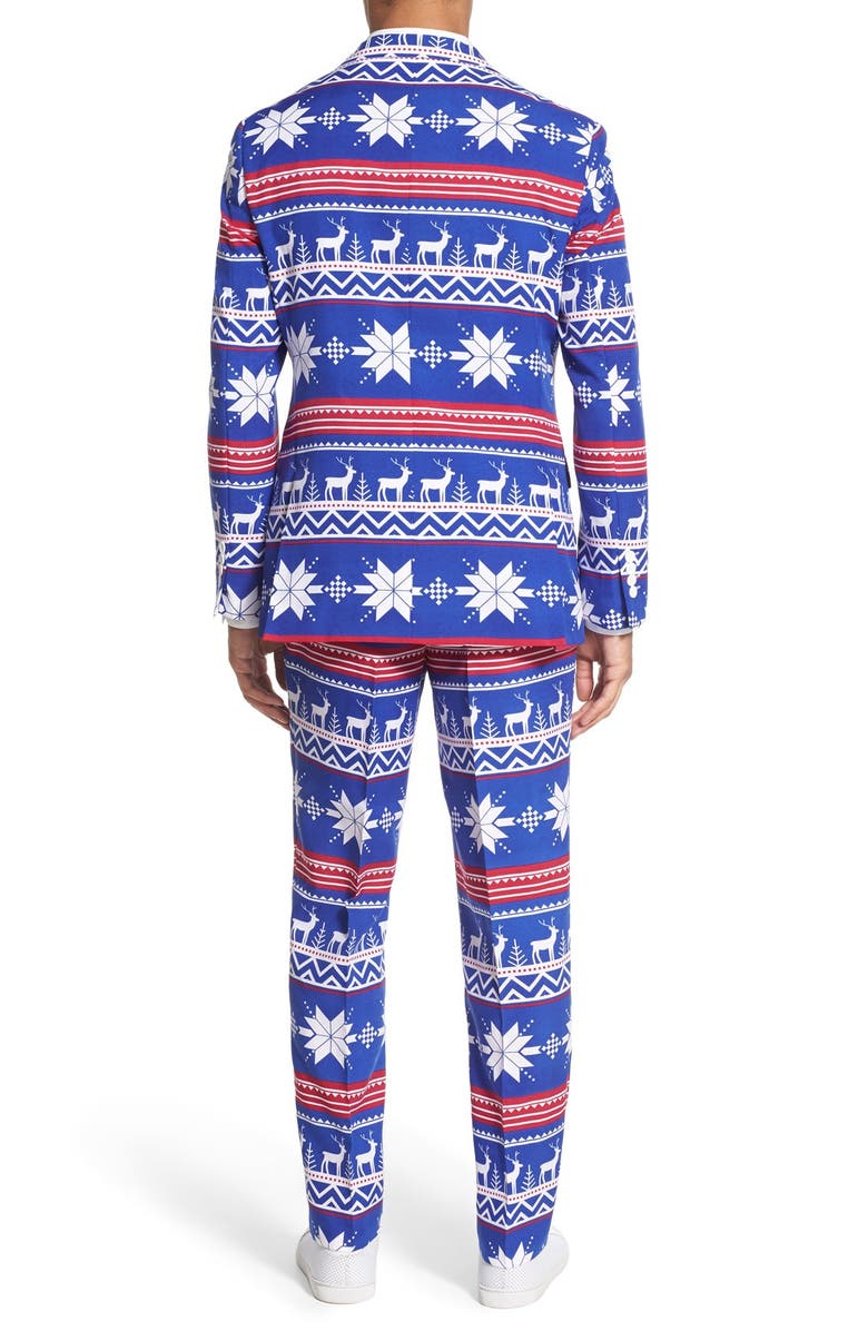 OppoSuits 'Rudolph' Holiday Suit & Tie, Alternate, color,
