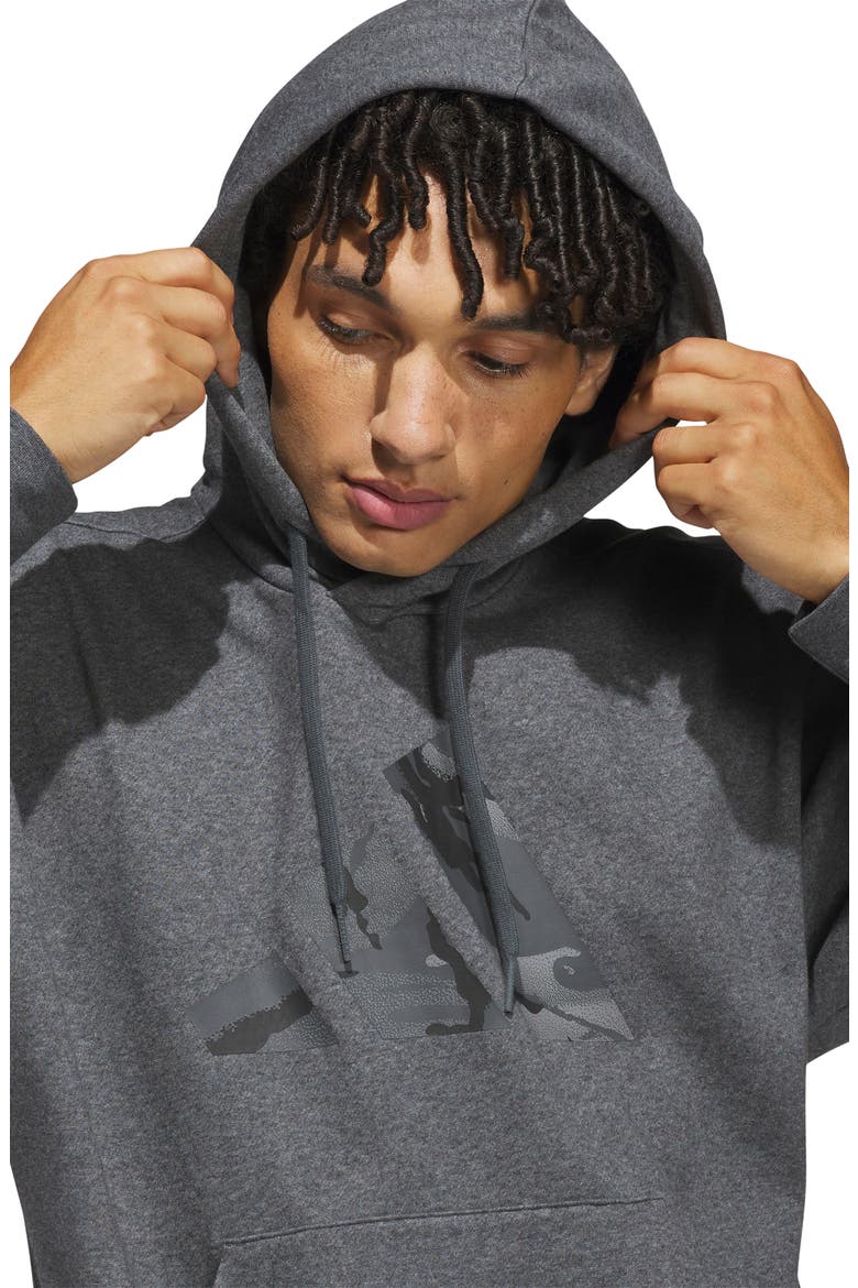 Graphic Logo Hoodie, Alternate, color, DARK GREY HEATHER