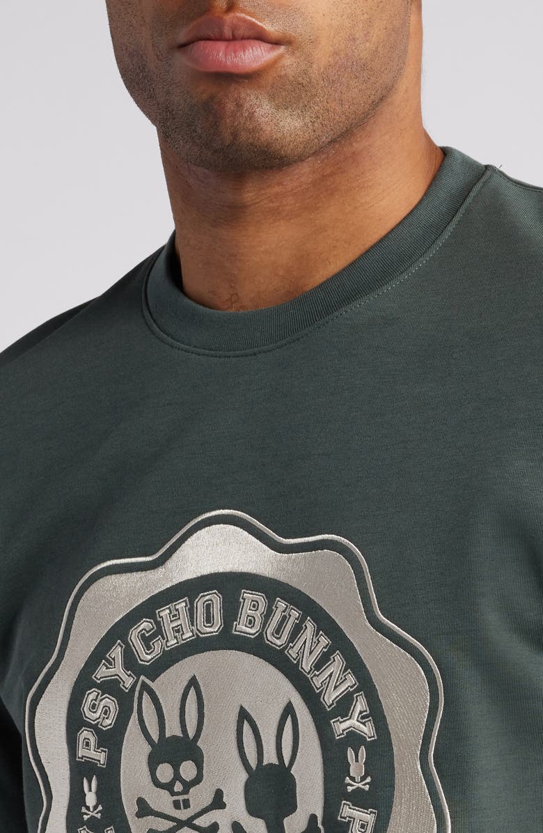 Psycho Bunny London Embroidered Sweatshirt, Alternate, color, 