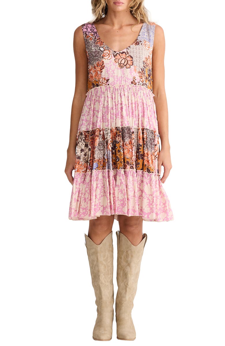 Talisman the Label Lucky Charm Sleeveless Modal Dress, Main, color, 