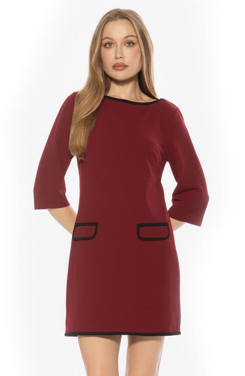 Alexia Admor River Contrast Minidress In Brown