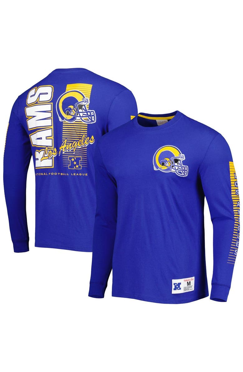 Mitchell & Ness Men's Mitchell & Ness Royal Los Angeles Rams Fashion Long Sleeve T-Shirt, Main, color, Royal