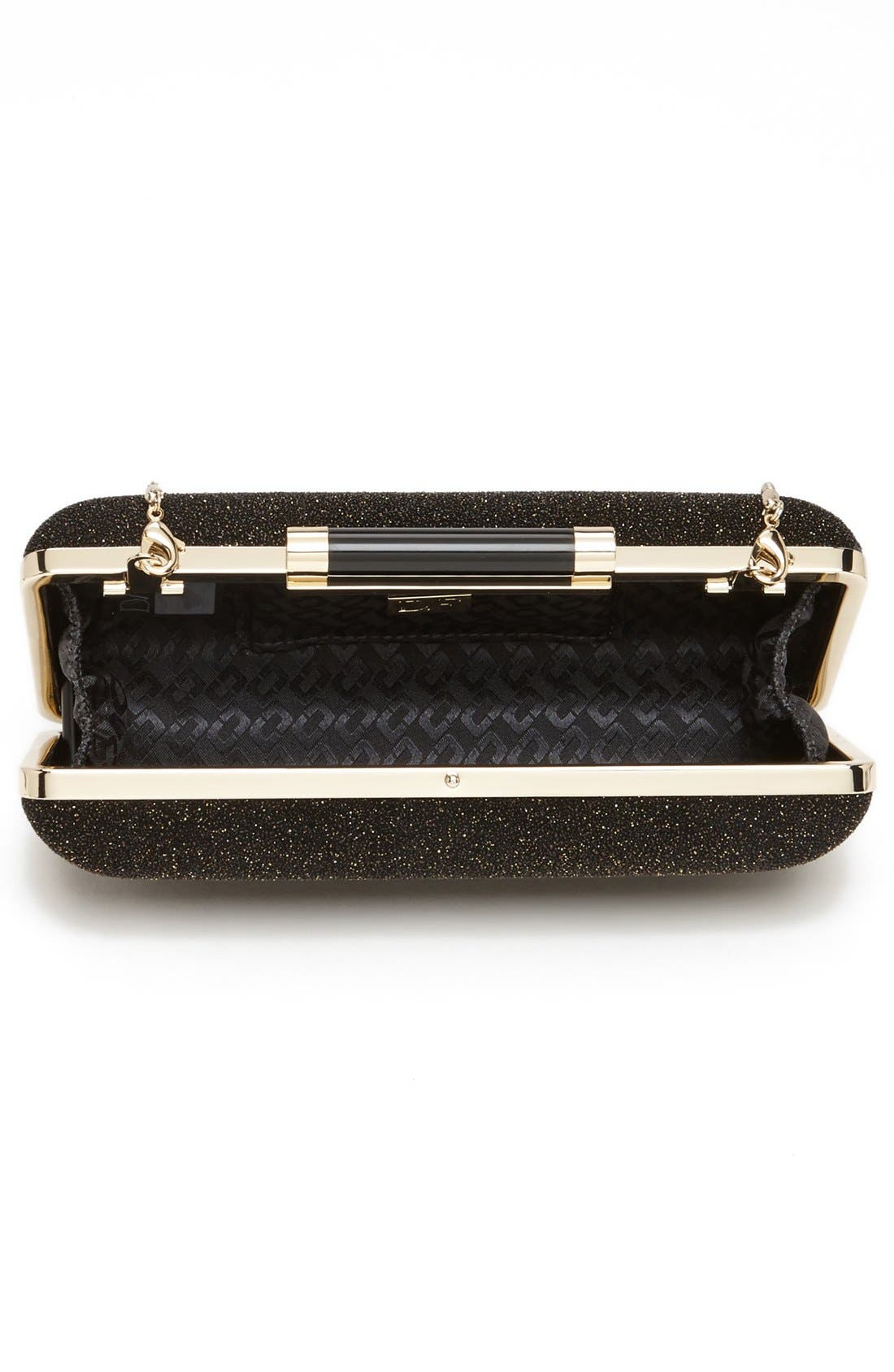'Tonda - Diamond Dust' Clutch, Alternate, color, BLACK