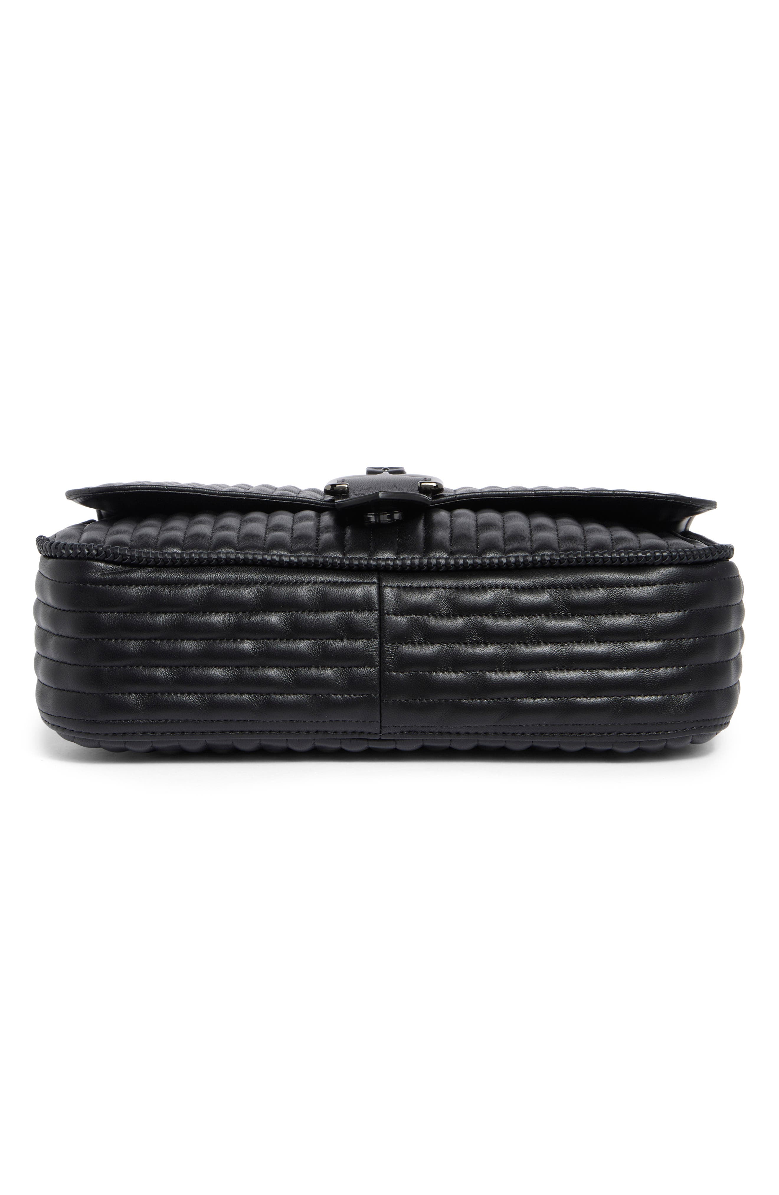 Longchamp Amazn Large Leather Shoulder Bag, Alternate, color, Black