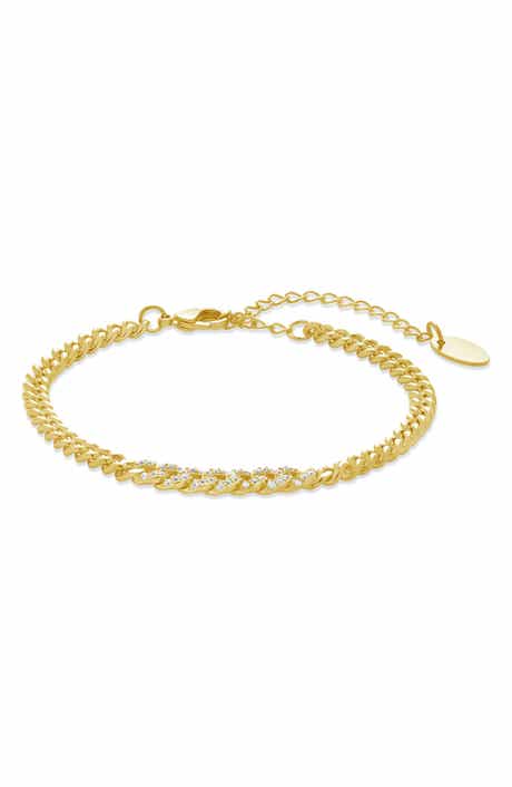 Sterling Forever Winslow CZ Chain Bracelet