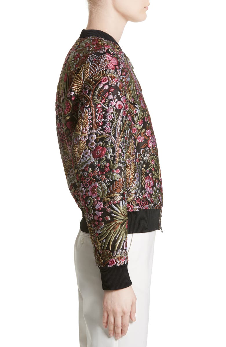 3.1 Phillip Lim Floral Cloqué Bomber, Alternate, color,