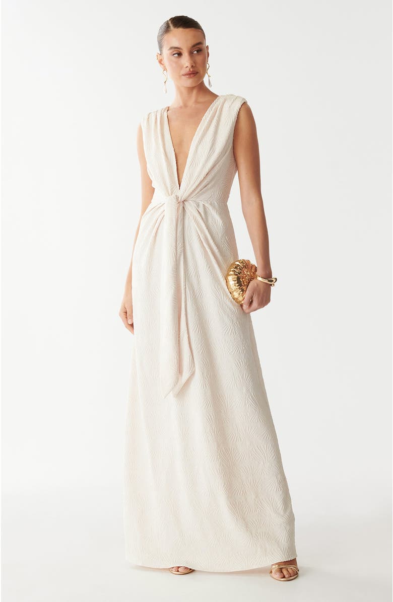 SAVEL Gisella Maxi Dress, Alternate, color, Ivory Palms