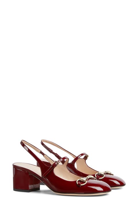 Horsebit Mary Jane Slingback Pump (Women)