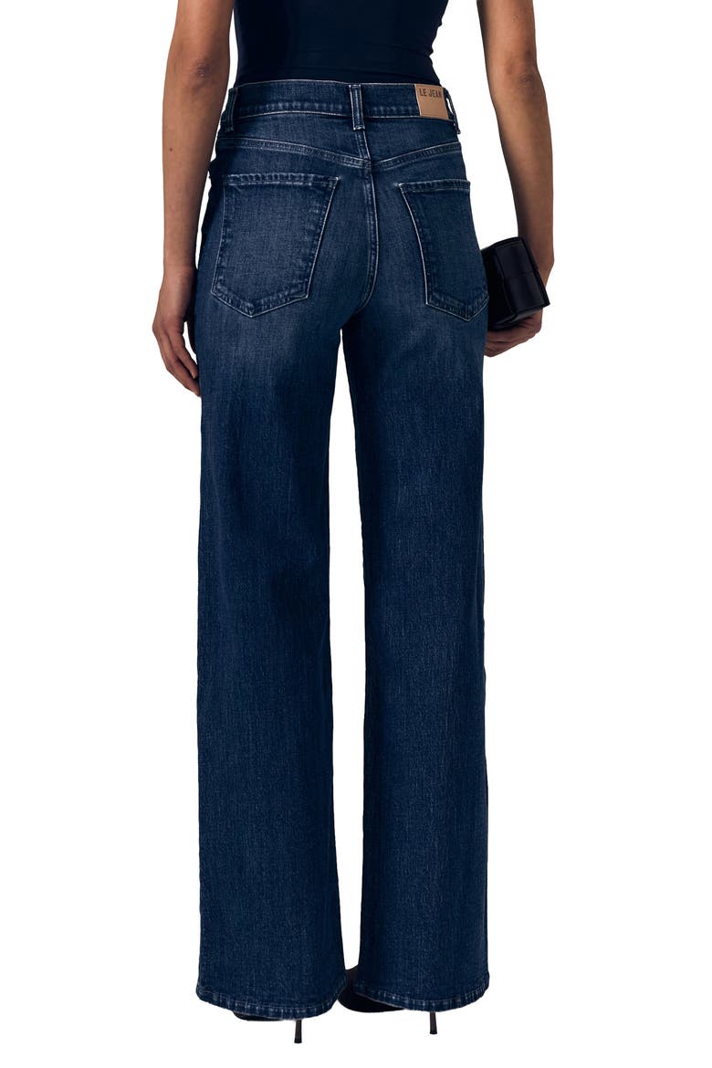 Petite Column High Waist Wide Leg Jeans, Alternate, color, LONDON CALLING