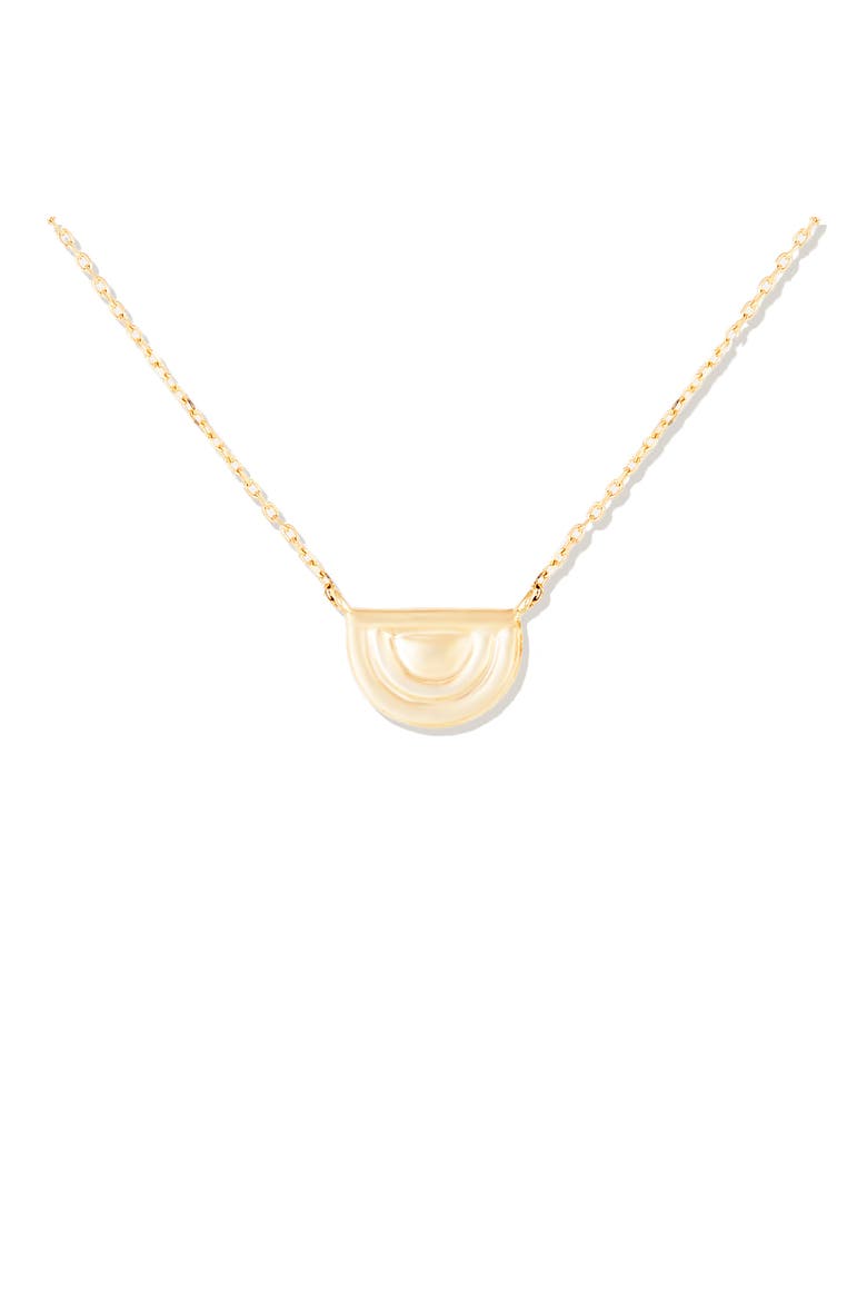 Edge Ferris Wheel Charm Necklace, Main, color, Gold