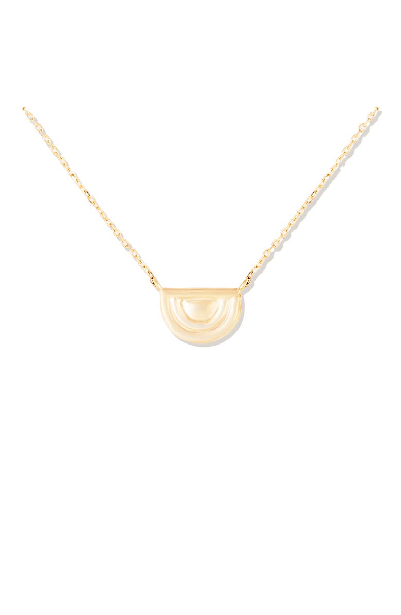 Campbell + Charlotte Edge Ferris Wheel Charm Necklace, Main, color, Gold