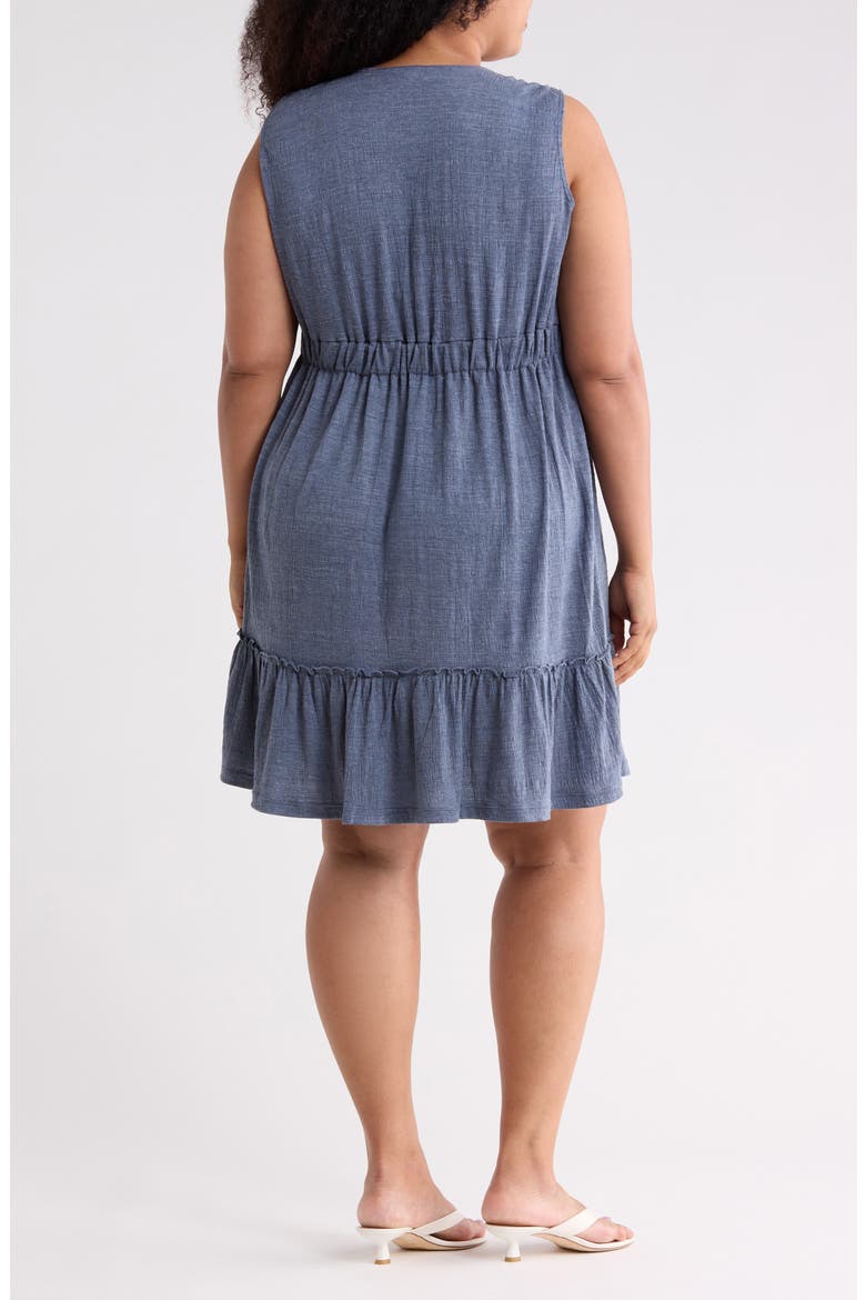 Front Knot Tiered Dress, Alternate, color, DENIM-DENIM
