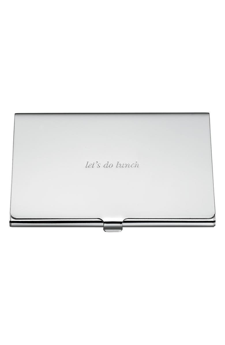 Kate Spade New York let's do lunch business card holder, Main, color, 