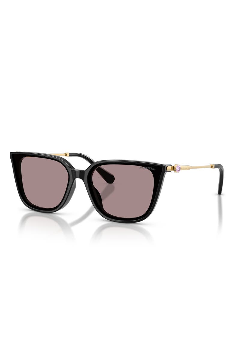 Swarovski 63mm Oversize Square Sunglasses, Alternate, color, 