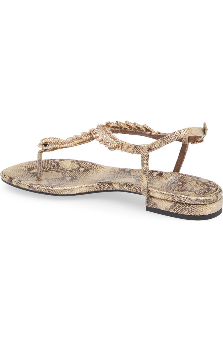 Jeffrey Campbell Kaa Snake Sandal, Alternate, color, Gold Snake Combo