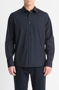 Vince Stretch Cotton Blend Button-Up Shirt