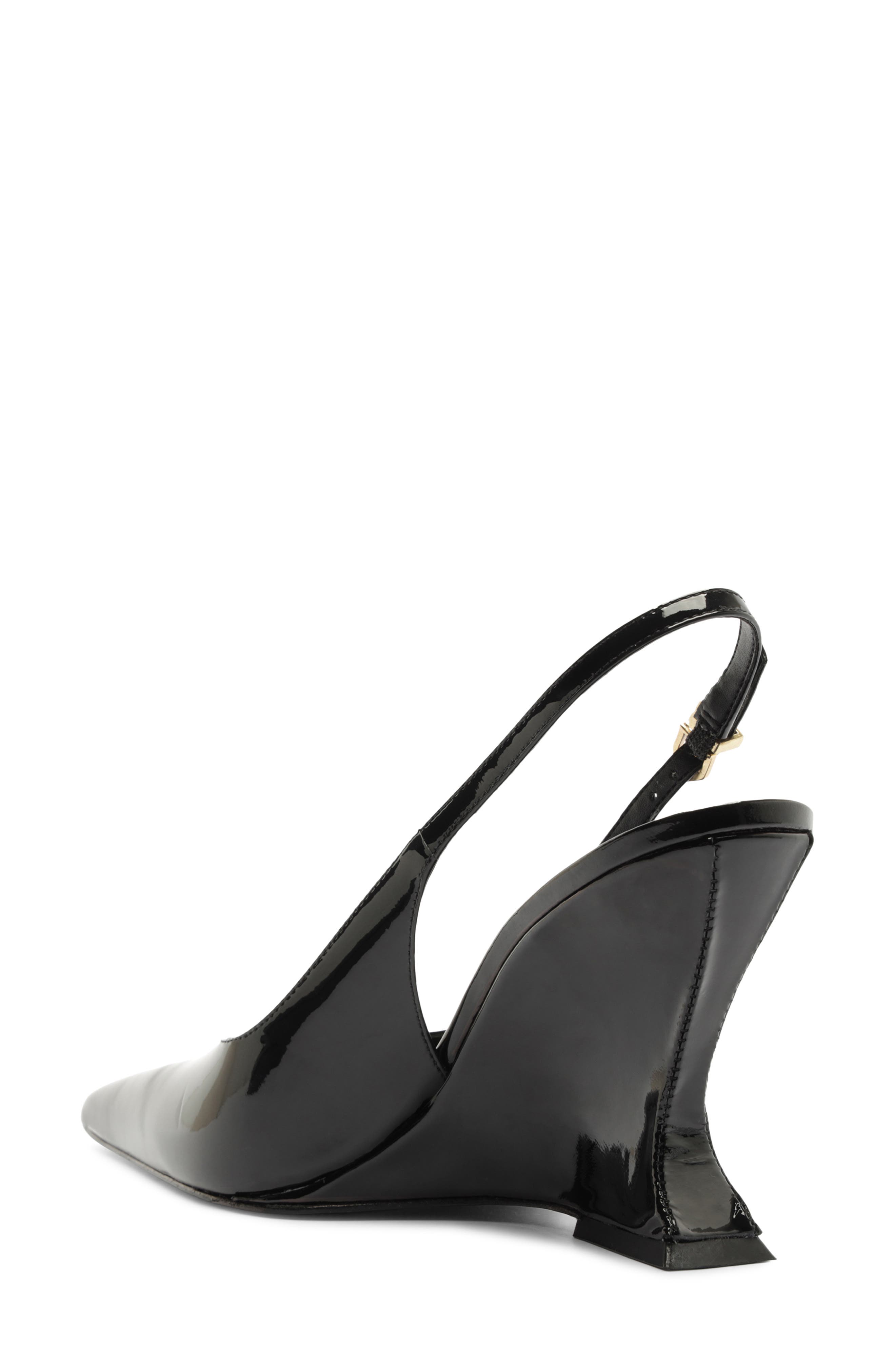 Siena Slingback Wedge Pump, Alternate, color, BLACK PATENT
