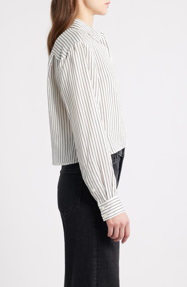 FRAME The Charles Button-Up Shirt, Alternate, color, Cream/ Navy