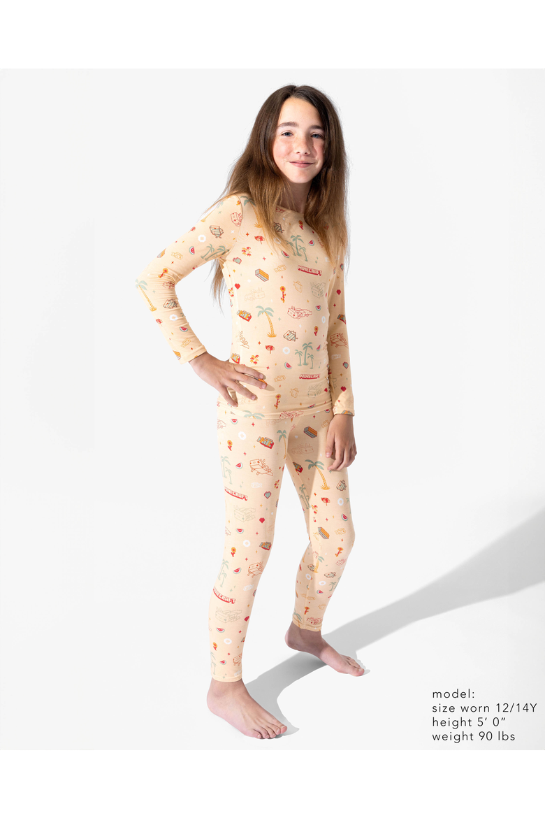 Kids' Minecraft Summer Vibes Set of 2 Piece Pajamas, Alternate, color, Minecraft: Summer Vibes