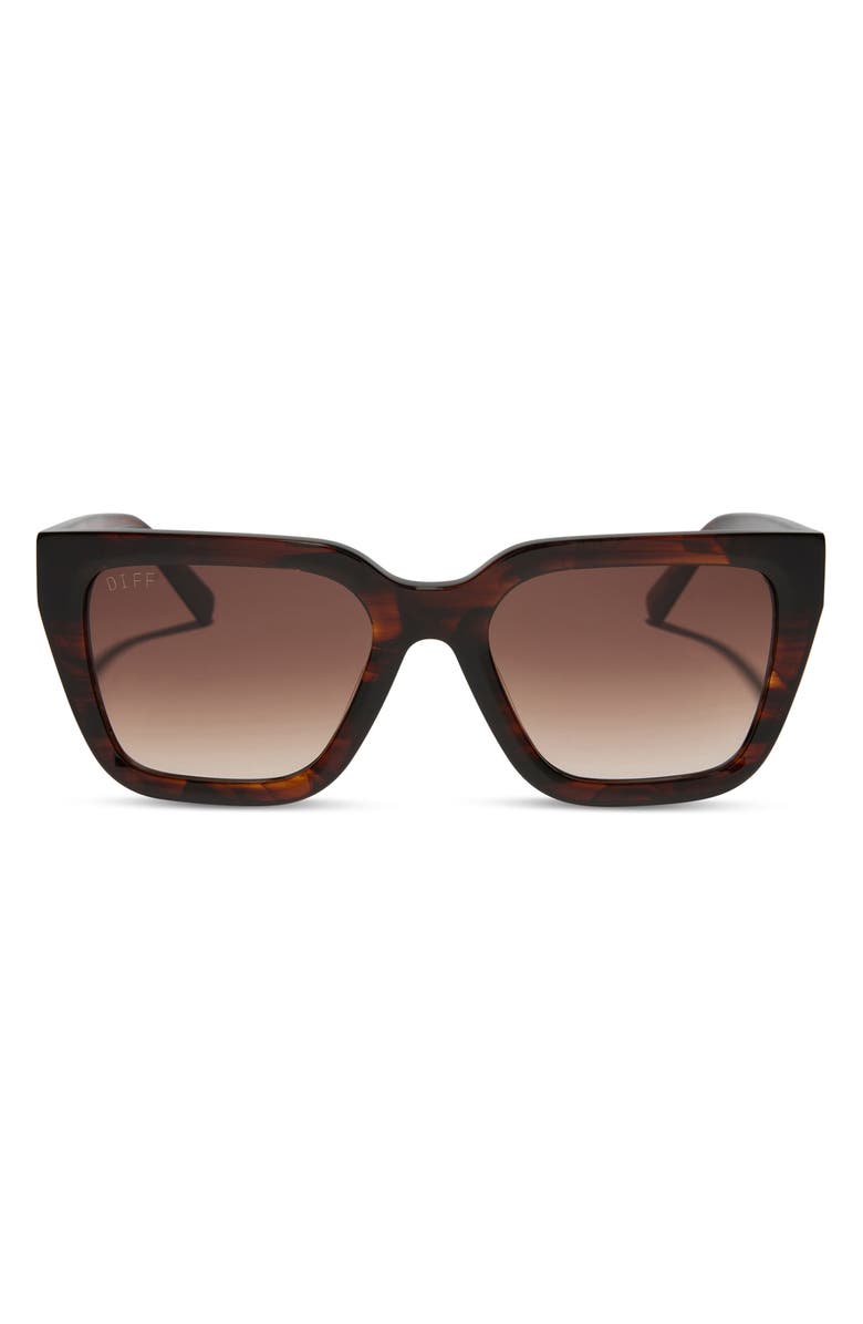 DIFF Amara 54mm Square Sunglasses, Main, color, Sequoia Tortoise / Brown
