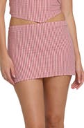 Billabong So Stripe Cotton Micro Miniskirt