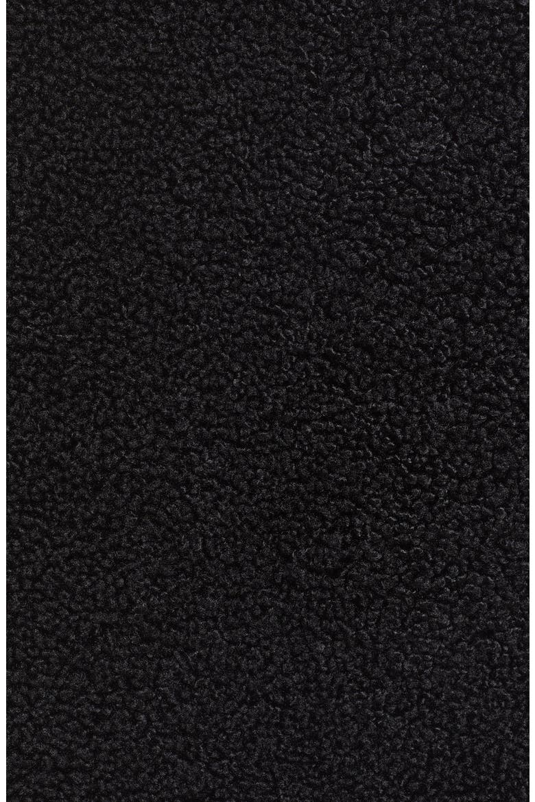 Levi's® High Pile Fleece Hooded Zip Jacket, Alternate, color, BLACK