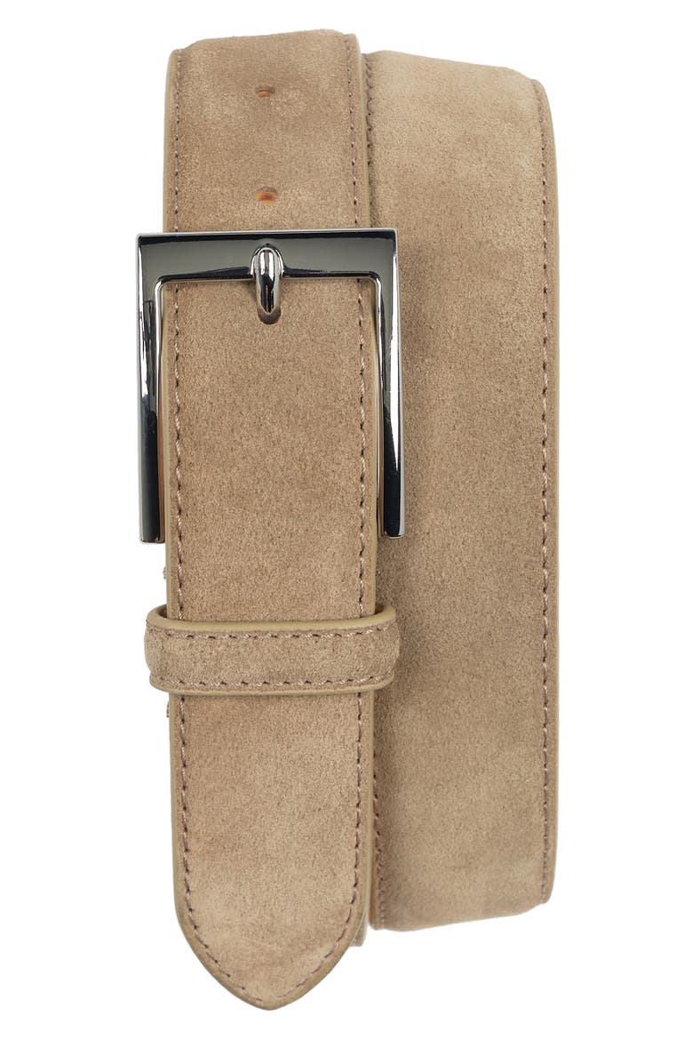 Suede Belt, Main, color, FLINT