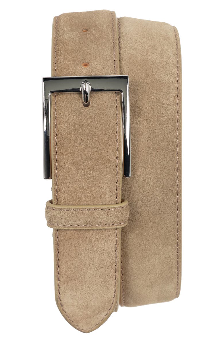 TO BOOT NEW YORK Suede Belt, Main, color, Flint