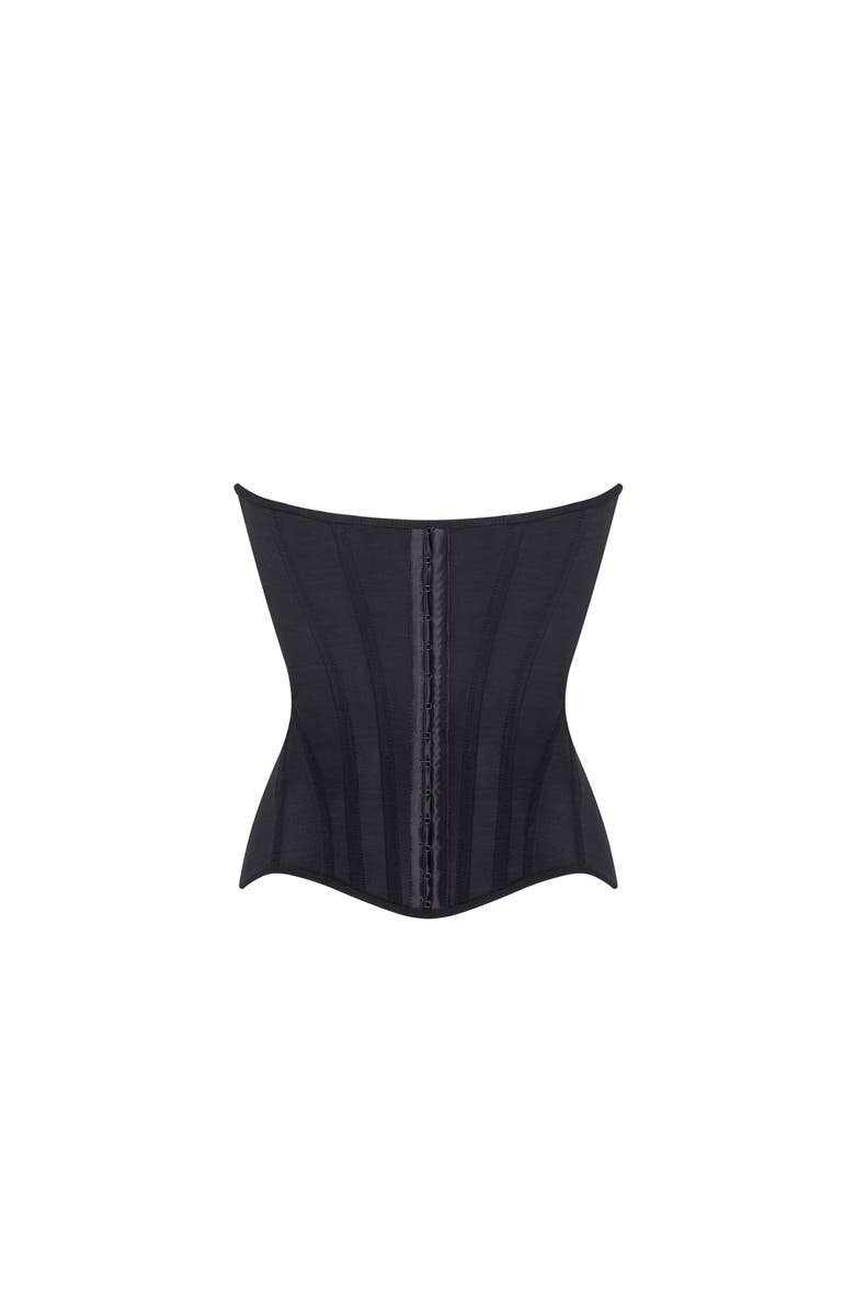 Milla Chic low-waist black fitted corset, Alternate, color, 