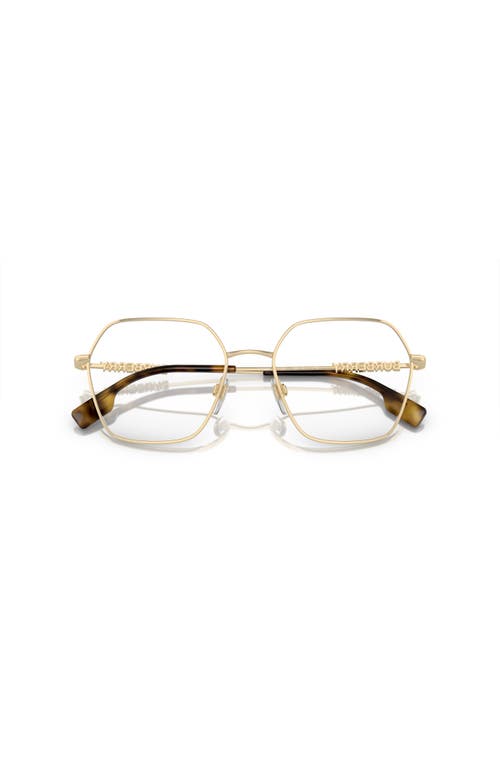 Burberry 54mm Irregular Optical Glasses In Gold