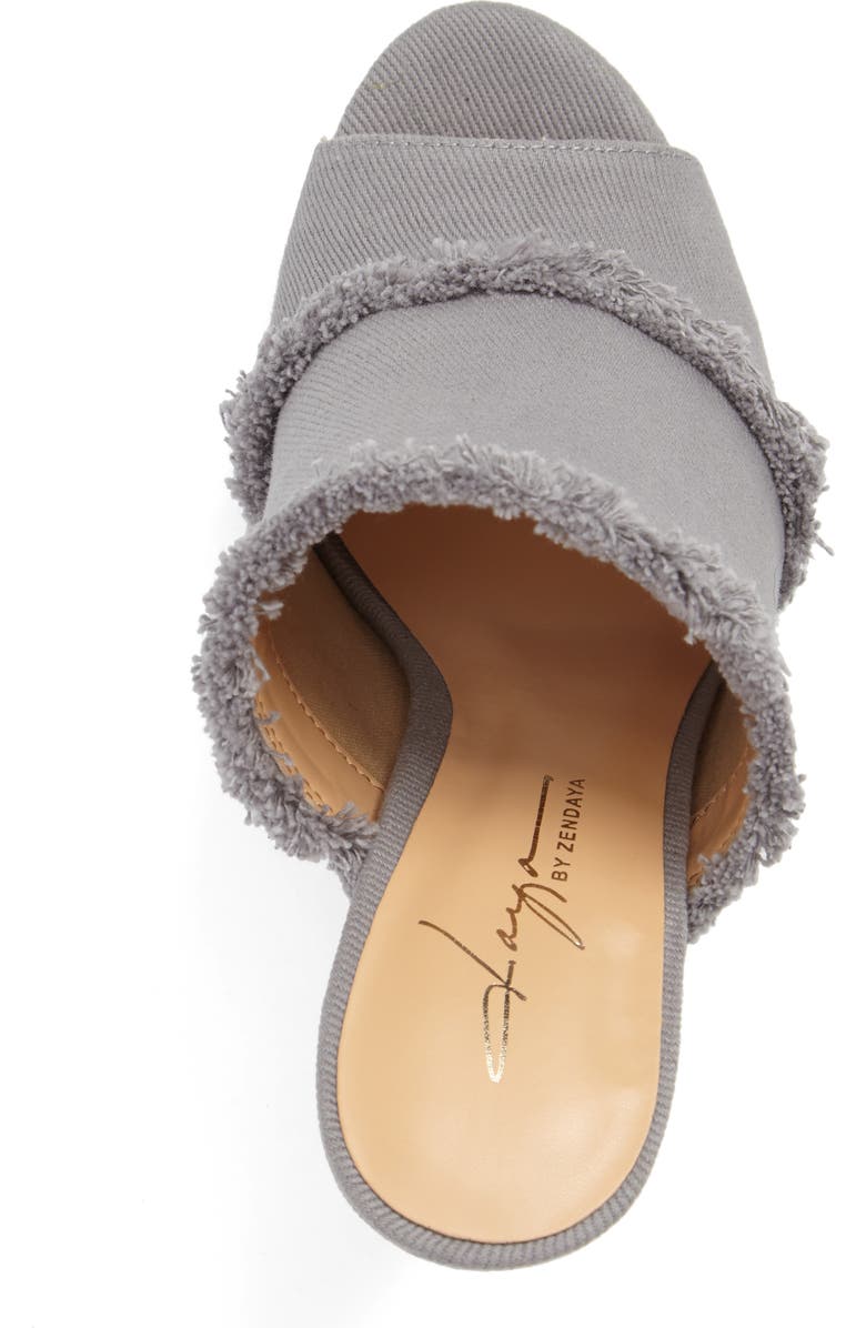 Daya by Zendaya Sheridan Fringe Denim Clog, Alternate, color,