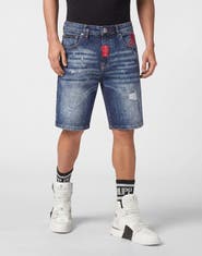 PHILIPP PLEIN Denim Formentera Shorts Basics Men