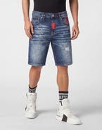 PHILIPP PLEIN Denim Formentera Shorts Basics Men