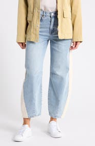 BLANKNYC The Bowery Colorblock Barrel Leg Jeans