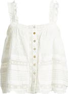 LoveShackFancy Sully Lace Sleeveless Top