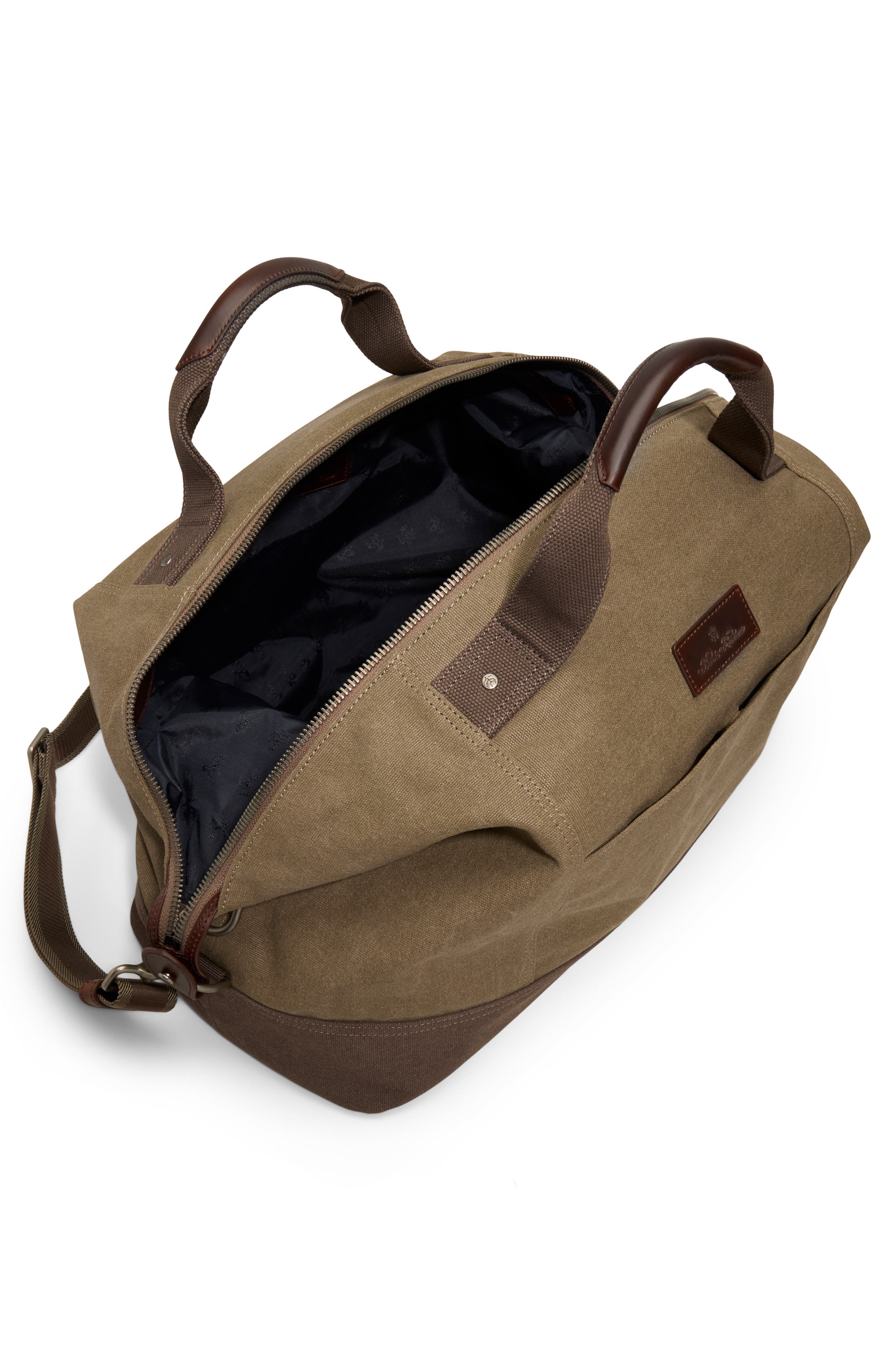 Brooks Brothers Lafayette Canvas Duffle Bag, Alternate, color, Khaki