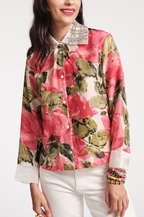 FRANCES VALENTINE FRANCES VALENTINE GLORIA TOP PRETTY PEONIES