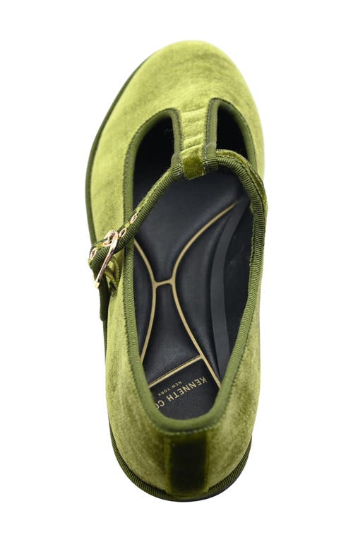 Kenneth Cole Verona Velvet T-strap Mary Jane Flat