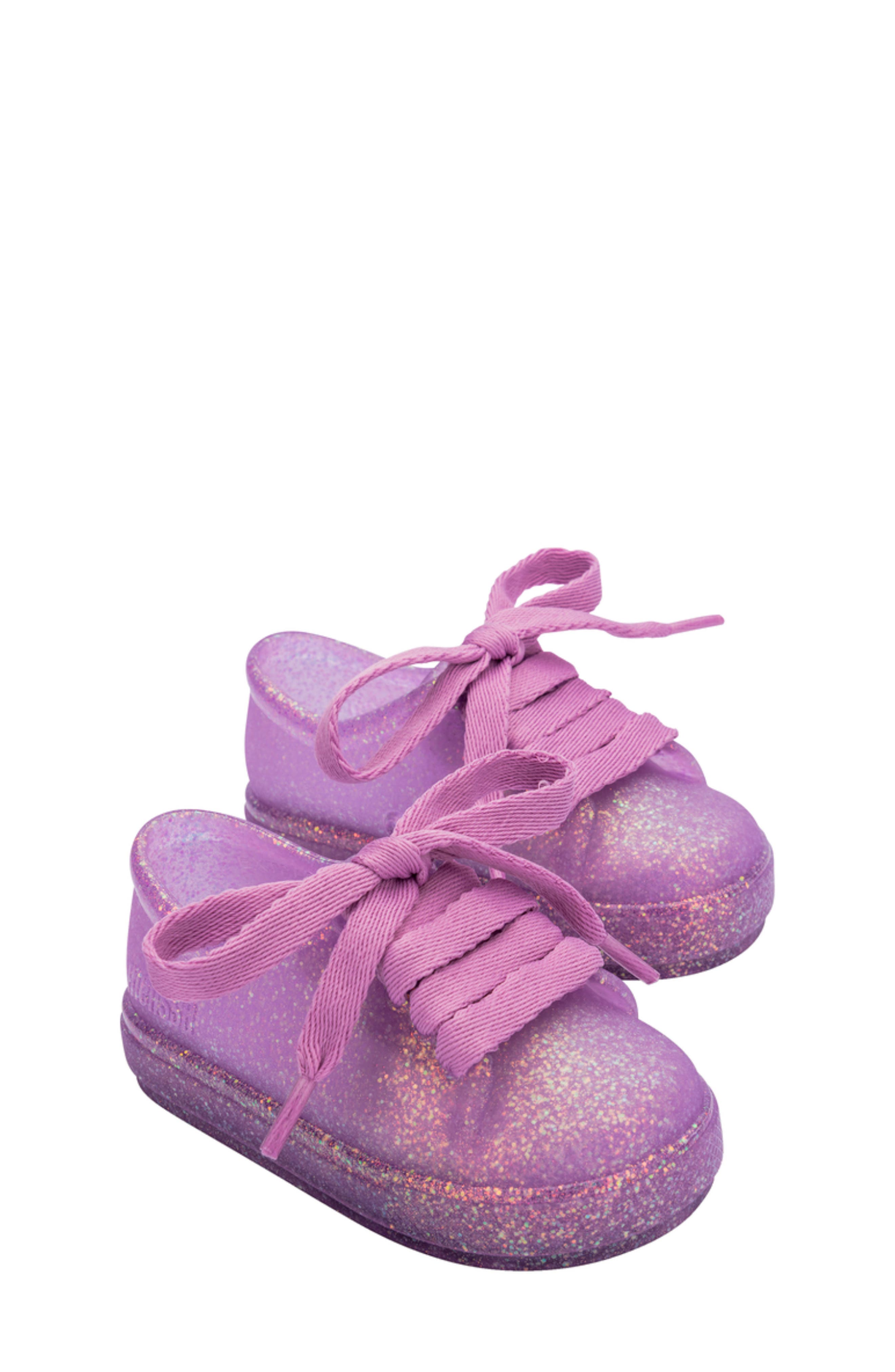 Mini Melissa Kids' Hip Sneaker, Main, color, Glitter Lilac