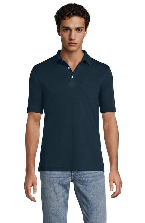Short Sleeve Cotton Supima Polo Shirt with Pocket
