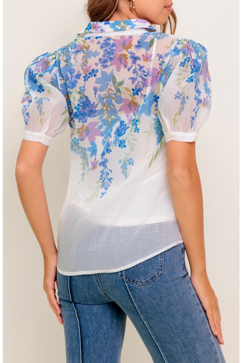 Short Sleeve Woven Top, Alternate, color, IVORY