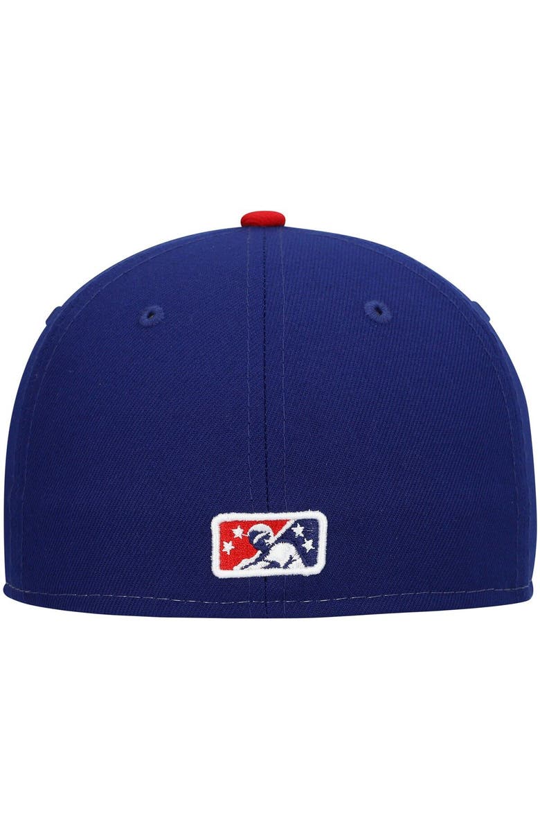 New Era Men's New Era White Kannapolis Cannon Ballers Authentic Collection Team Alternate 59FIFTY Fitted Hat, Alternate, color, White