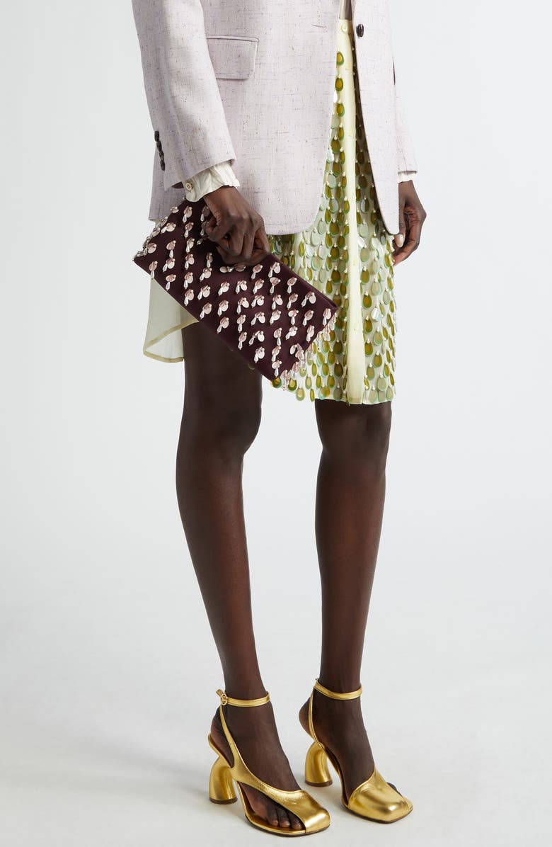 Dries Van Noten Bead & Sequin Clutch, Alternate, color,