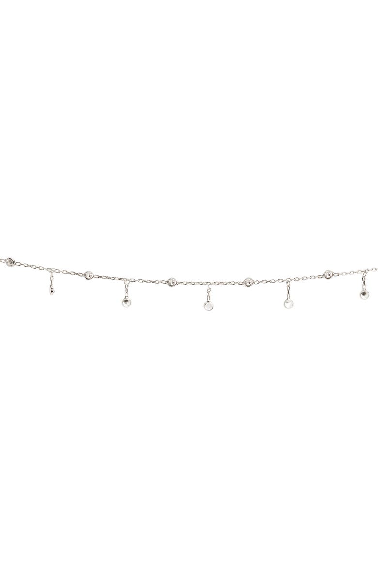 SHYMI Cubic Zirconia Belly Chain, Alternate, color, Silver