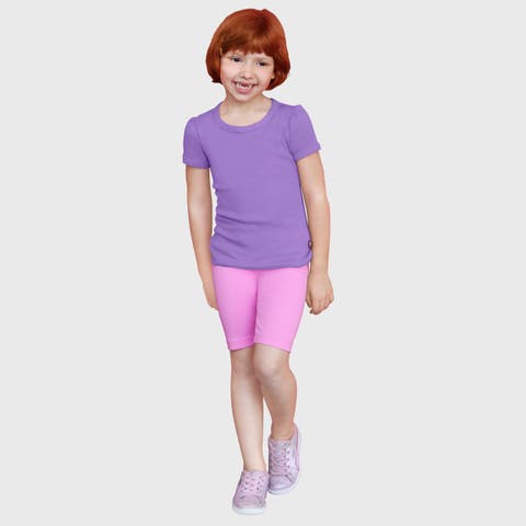 Girls 100% Cotton Short Sleeve Puff Classic Fit Tee (Toddler/Kids)
