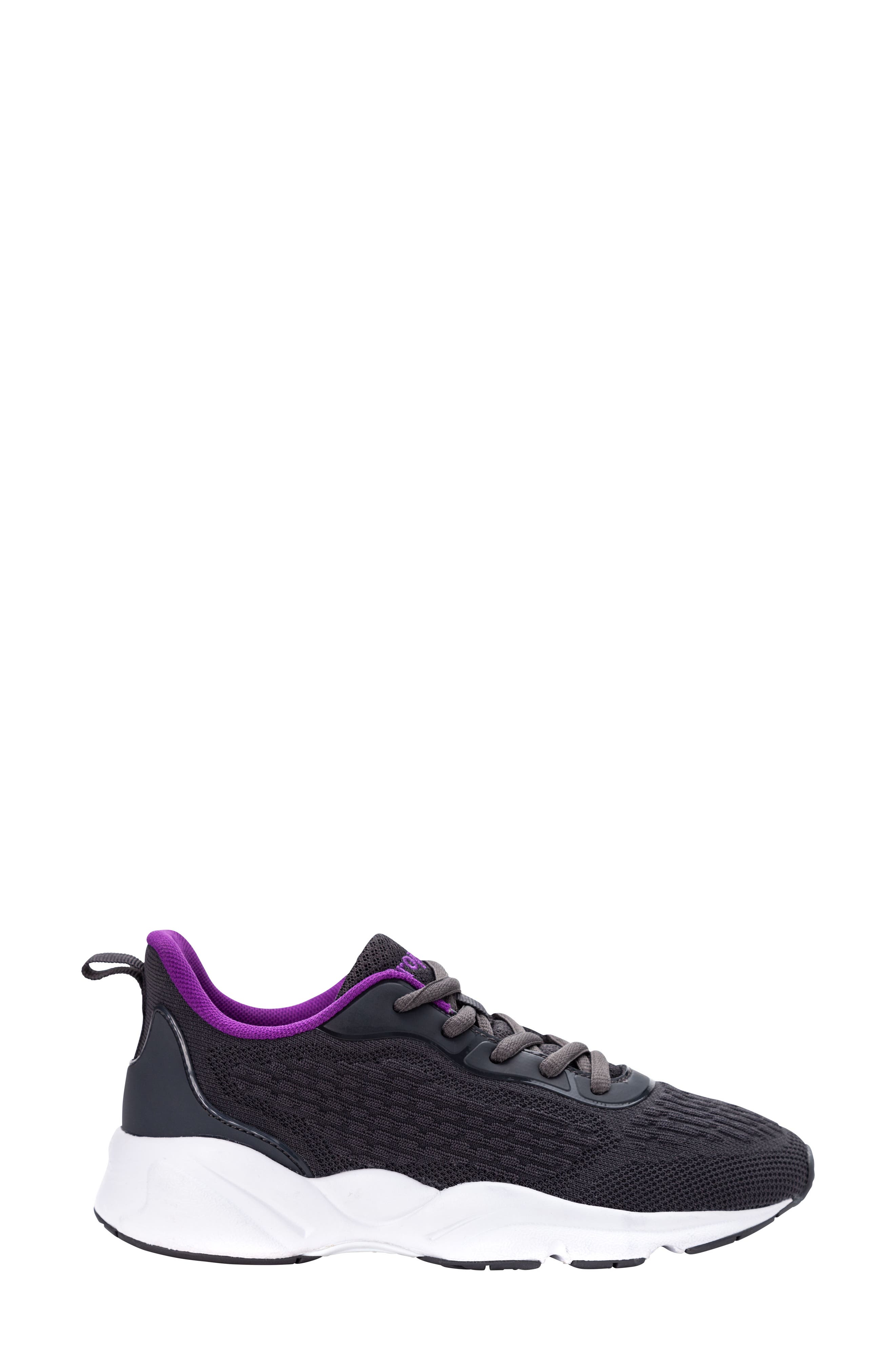 Propét Stability Strive Sneaker, Alternate, color, Grey/ Purple Fabric