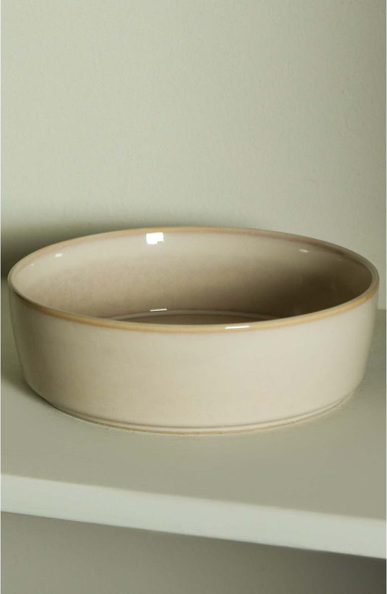 Stone Lain Eden Stoneware 4-Piece Pasta Bowl Set, Alternate, color, Beige