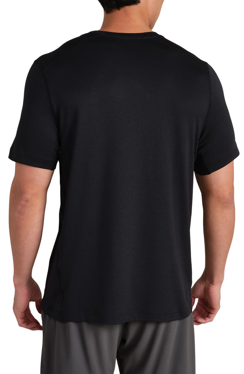 Rhone Invictus V.2 Performance T-Shirt, Alternate, color, Pure Black