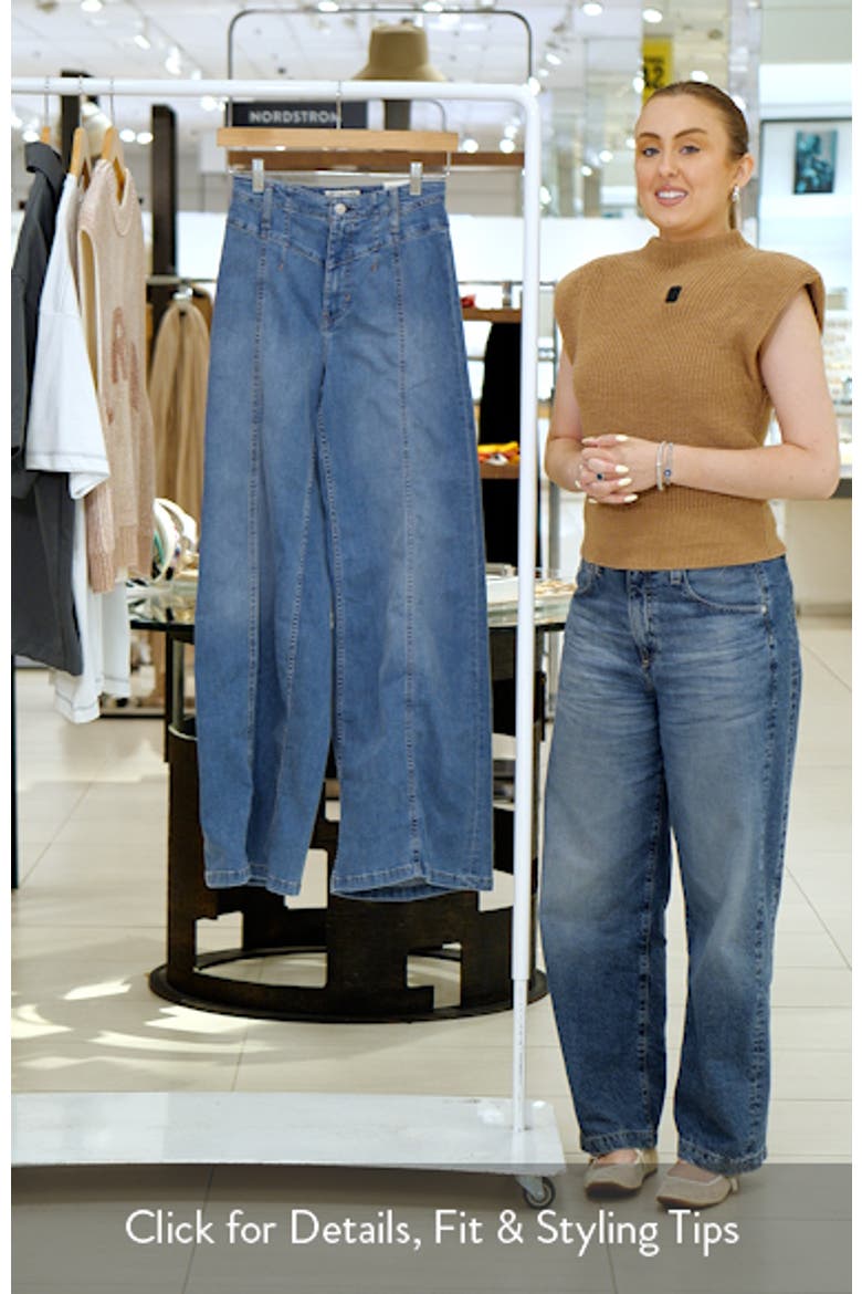 Libre Front Yoke Wide Leg Jeans video